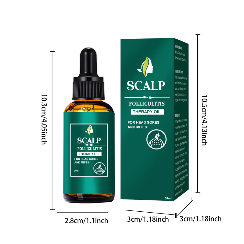 EELHOE Herbal Peppermint Scalp Care Oil Deep Cleansing Nourishing Skin Care Oil for Damaged Dry Curly Hair Smoothing Feature