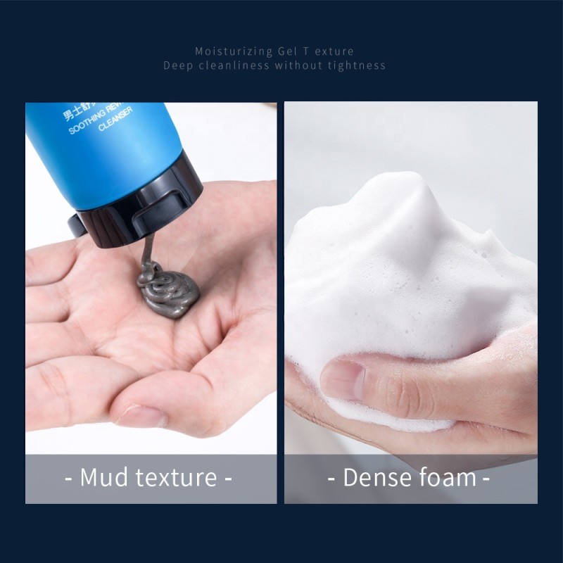 OEM Men's Skincare Essentials Vegan Ingredients 3-Piece Set Cleansing Gel Toner Moisturizing Cream for Rejuvenating Nourishment