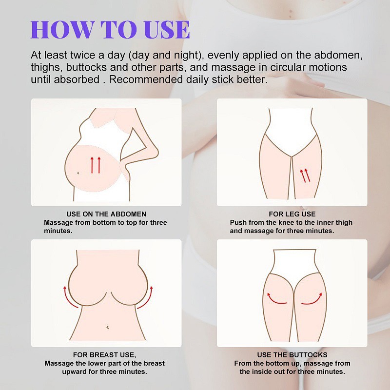 Maternity Stretch Marks Removal Oil Body Buttock Breast Mark Skin Care Effective Anti White Stretch Scar Remover Oil