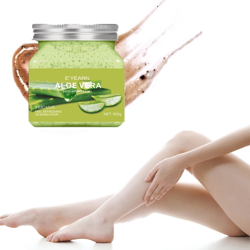 OEM Exfoliating Whitening Organic Body Scrub 500ml / 17 Fl oz Herbal Natural Gentle Exfoliant Moisturizing Skin Care Body Scrub