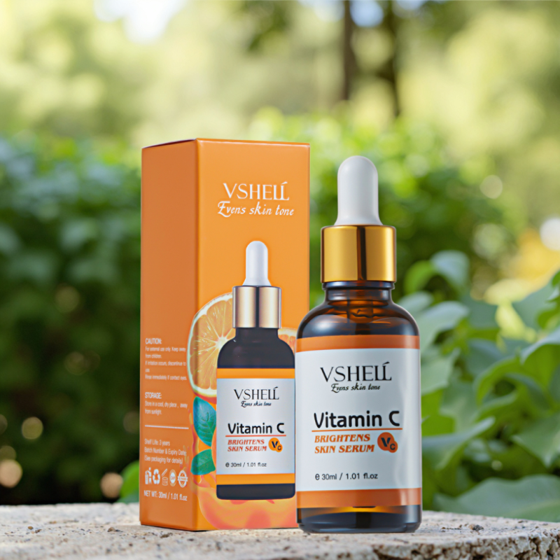 Vshell VC 30ml Radiant Anti-Aging Face Moisturizer Herbal for Essence Skin Care Serum Revitalizing Smoothing OBM Liquid Serum