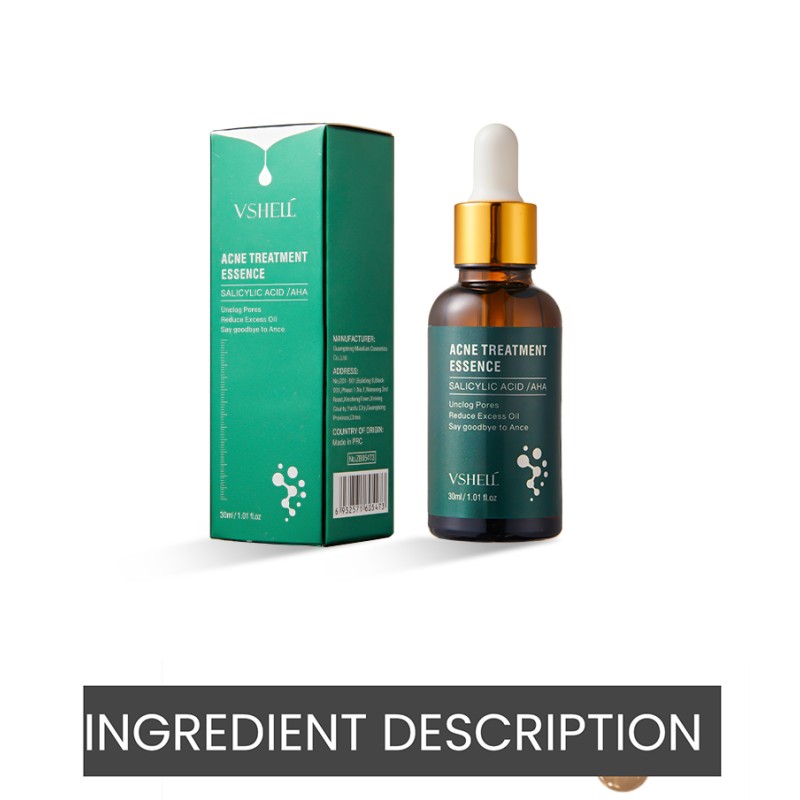 Vshell OBM Anti-Aging 30ml Hyaluronic Acid for Essence Liquid Facial Moisturizer Home Use Hydrating Nourishing Skin Care