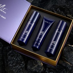 OEM Skin Care Set for Male W/ Toner Facial Lotion Face Wash Hydrating Water Oil Balance 3-Step Routine Mens Facial Skincare Kit