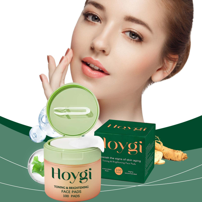 HOYGI Natural Daily Moisturizing Facial Cotton Pads Centella Asiatica Hydrating Nourishing Elasticity Enhancer Deep Daily