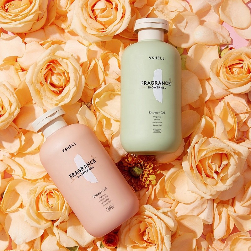 OEM Herbal Amino Acid Body Wash 300ml/10.14 Fl Oz Soap-Free Shower Gel Mild Fragrance Hydrated Nourished Skincare Liquid Bubbles