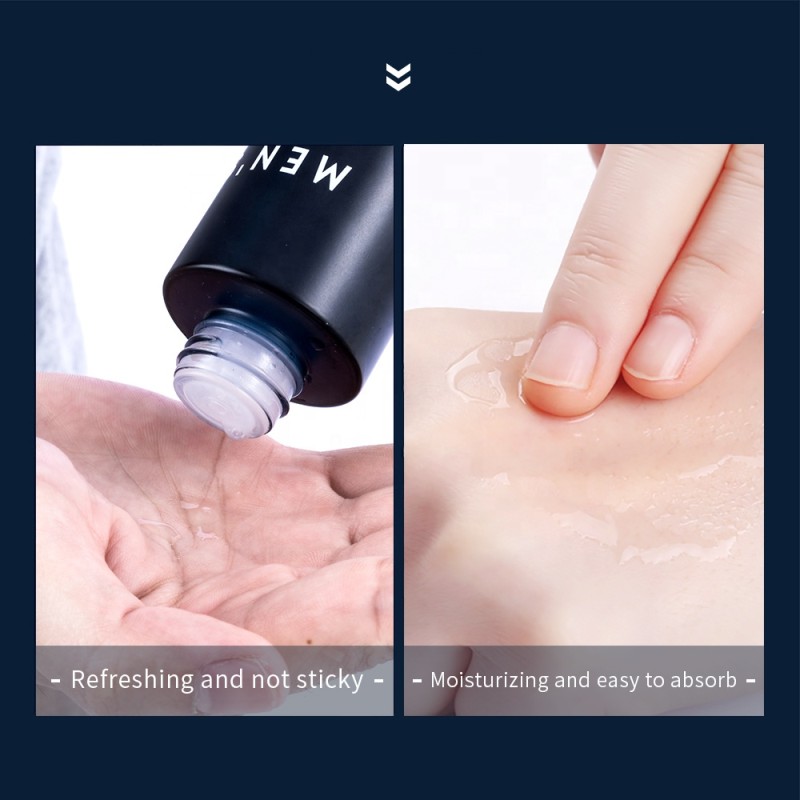 OEM Men's Skincare Essentials Vegan Ingredients 3-Piece Set Cleansing Gel Toner Moisturizing Cream for Rejuvenating Nourishment