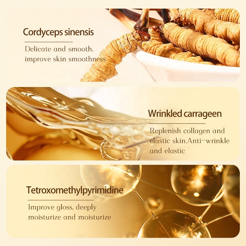 P-YSW Matsutake Mushroom Anti Wrinkle Skincare Set Lightweight Highly Moisturizing Nourishing 7 Pcs Firming Facial Skin Care Kit