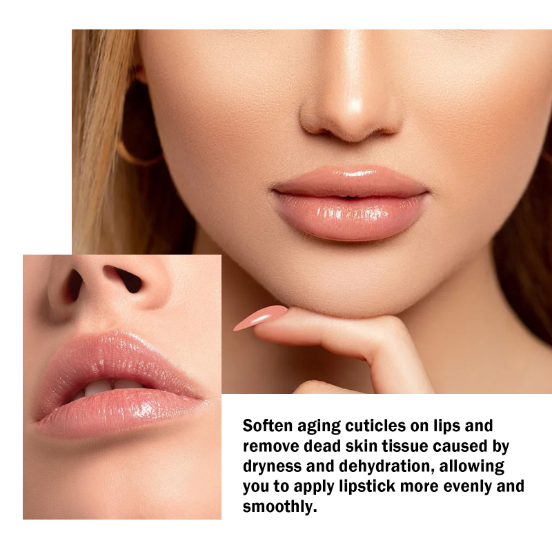 Eelhoe Vegan Organic Lip Scrub Collagen and Turmeric Infused Lip Balm Oil Moisturizing Lip Care Cream with Strawberry Flavor