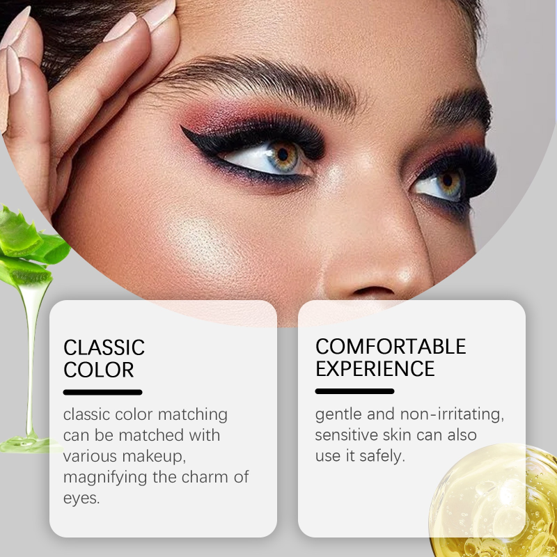 Korea Daily Non-Fading Mineral Gel Eyeliner Waterproof Smooth Fluffy Eye Makeup Pen with Natural Color Liquid