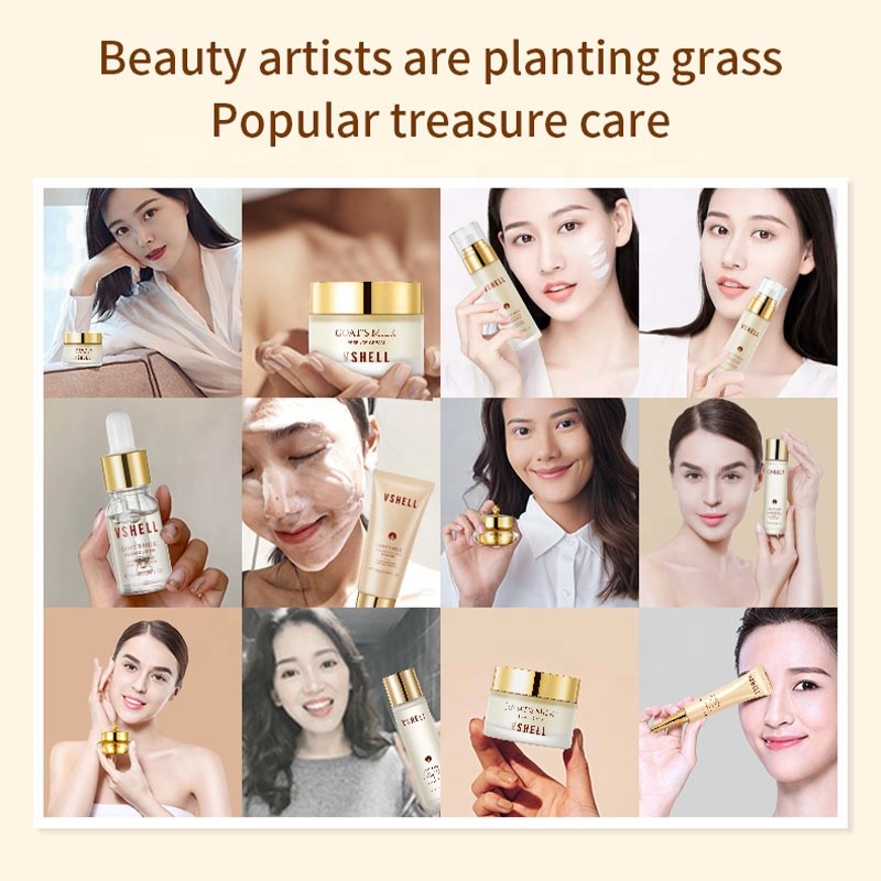 OEM in Stock Goat Milk Skincare 12 Pcs Anti-Aging Moisturizing Revitalizing Skin for Home Beauty Salon Luxury Skin Care