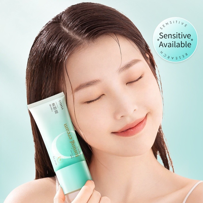 Private Label VC Tone Cream Instantly Brightening Toning Cream Oil-Control Pore-Friendly Natural Coverage Vegan Makeup Skincare