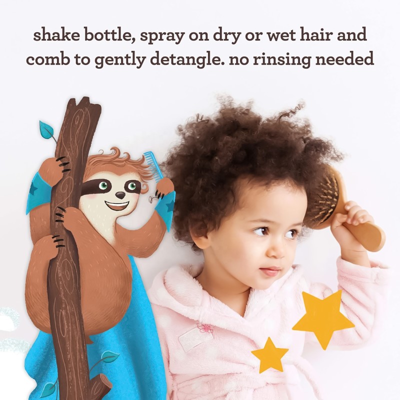 Private Label 2-in-1 Hydrating Shampoo & Conditioner Oat Extract Tear-Free Gentle Detangling Spray for Kids Cream Form