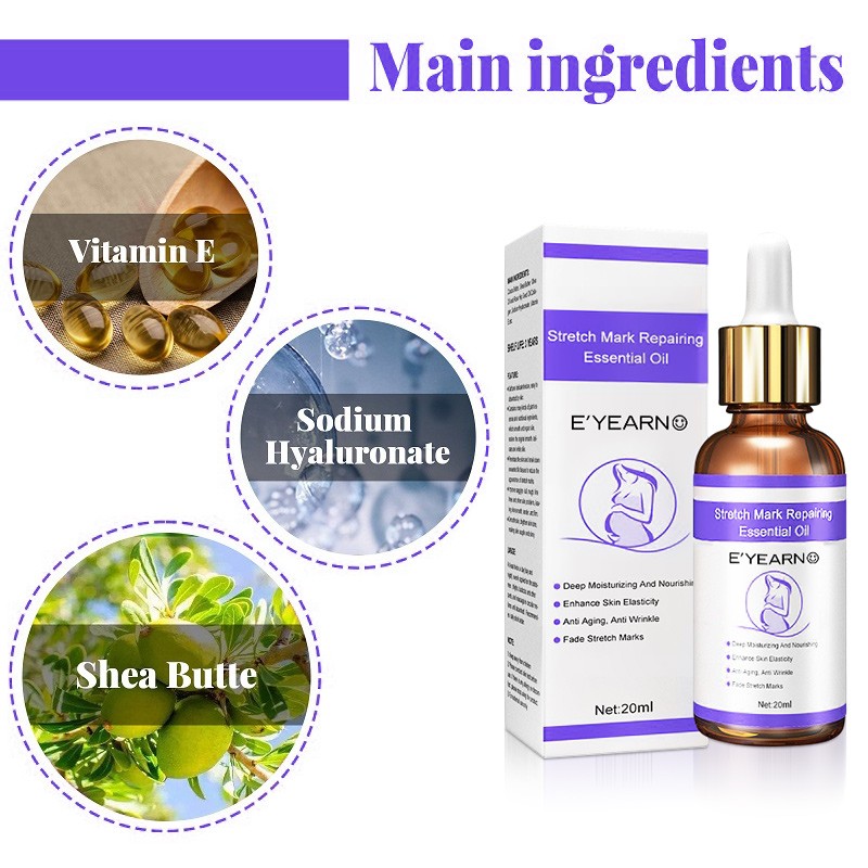 Maternity Stretch Marks Removal Oil Body Buttock Breast Mark Skin Care Effective Anti White Stretch Scar Remover Oil