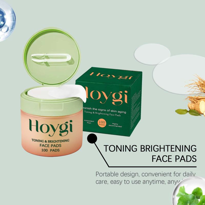 HOYGI Natural Daily Moisturizing Facial Cotton Pads Centella Asiatica Hydrating Nourishing Elasticity Enhancer Deep Daily