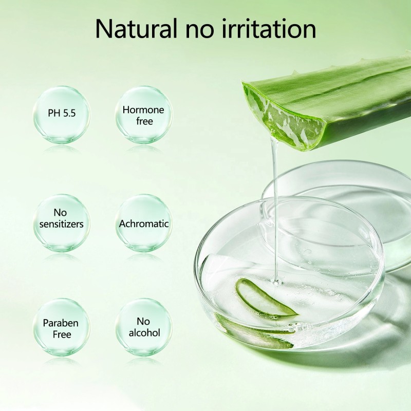 99% Aloe Vera Gel Natural Hydrating Moisturizer for Face Body Scalp & Hair Sun Relief Soothing Gel for Skin Care