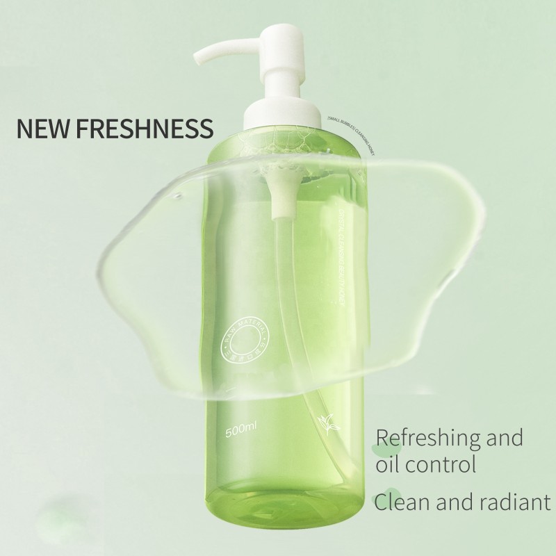 VSHELL Green Tea Face Wash Vegan Cruelty-free Gentle Formula Moisturizing Skin Clearing Large Capacity Tea Tree Facial Cleanser