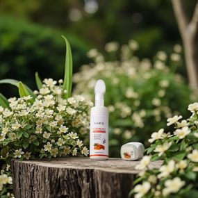 Vshell  Herbal Turmeric Facial Cleanser Deep Cleansing Moisturizing Foam for Oily Skin & Firming Oil for Dry Skin Acne  Care