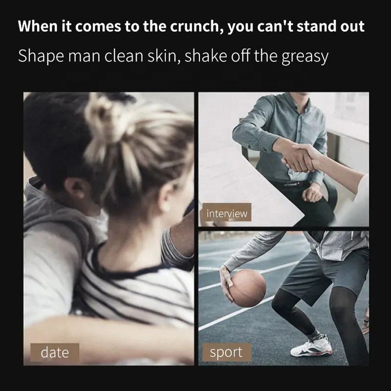 OEM Skin Care Set for Male W/ Toner Facial Lotion Face Wash Hydrating Water Oil Balance 3-Step Routine Mens Facial Skincare Kit