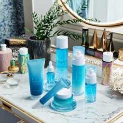 Advanced Anti-Aging Skincare System 6 Piece Set with Stock Collagen Salicylic Acid and Vitamin C Facial Dry Care Gift Box