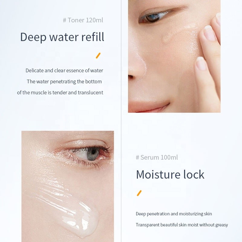 OEM Customizable 5 Pc Herbal Freckle Removing Kit Organic Natural Skin Whitening Face Care Set Arbutin Whitening Brightening