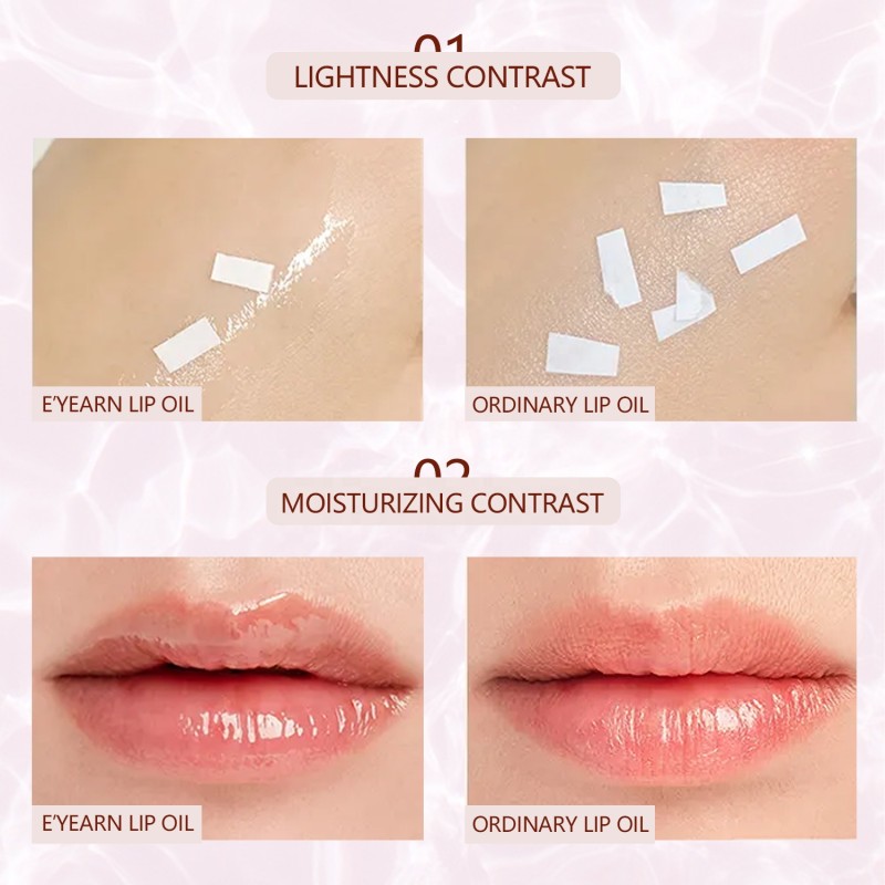 OEM Wholesale Fat Oil Lip Gloss Drip 5ml / .17fl oz Natural Hydrating Clear Shiny Plumping Glow Makeup for Dry Lip Care Lip Tint