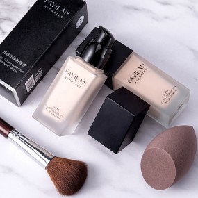 Private Label Liquid Foundation Makeup, Longwear Medium-Full Coverage Matte Finish, Support Custom Formula and Colour