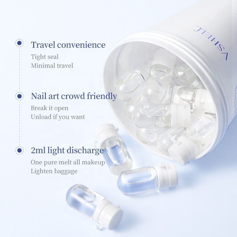 VShell 20-Pack 0.07oz Deep Cleansing Oil Nourishing Perilla Olive Lavender Gel for Dry Skin Makeup Remover and Skin Care