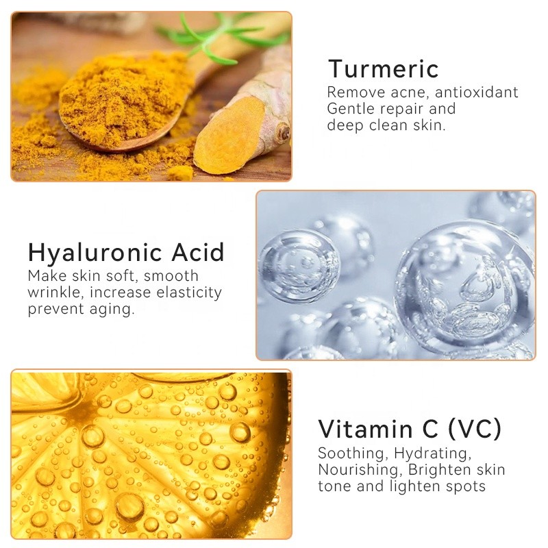 Private Label Ayurvedic Turmeric Face Scrub 200g Walnut Shell Gentle Exfoliation Radiant Skin Herbal Skincare Exfoliating Cream