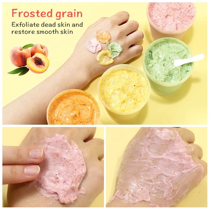 Wholesale Shea Ice Cream Body Scrub - Hydrating Exfoliating Nourishing Skin Body Care - Natural Vegan Walnut Granule Scrub Body