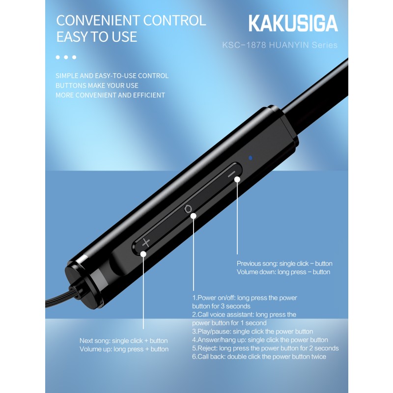 Wireless Headset Factory - OEM 5.4 Chip Ergonomics Fit