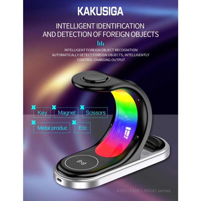 Wireless Charger Factory - OEM 4 in 1 Magnetic Stand