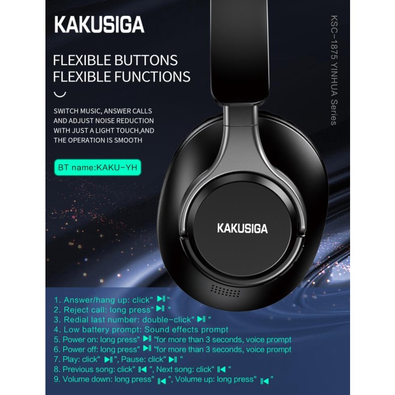 Stereo Headphones Supplier - OEM Foldable Over-ear Design