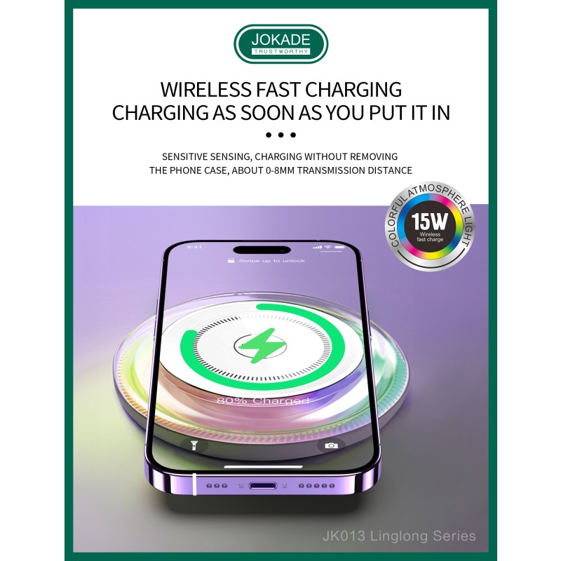 Wireless Charger Manufacturer - OEM 15W Color Light Phone