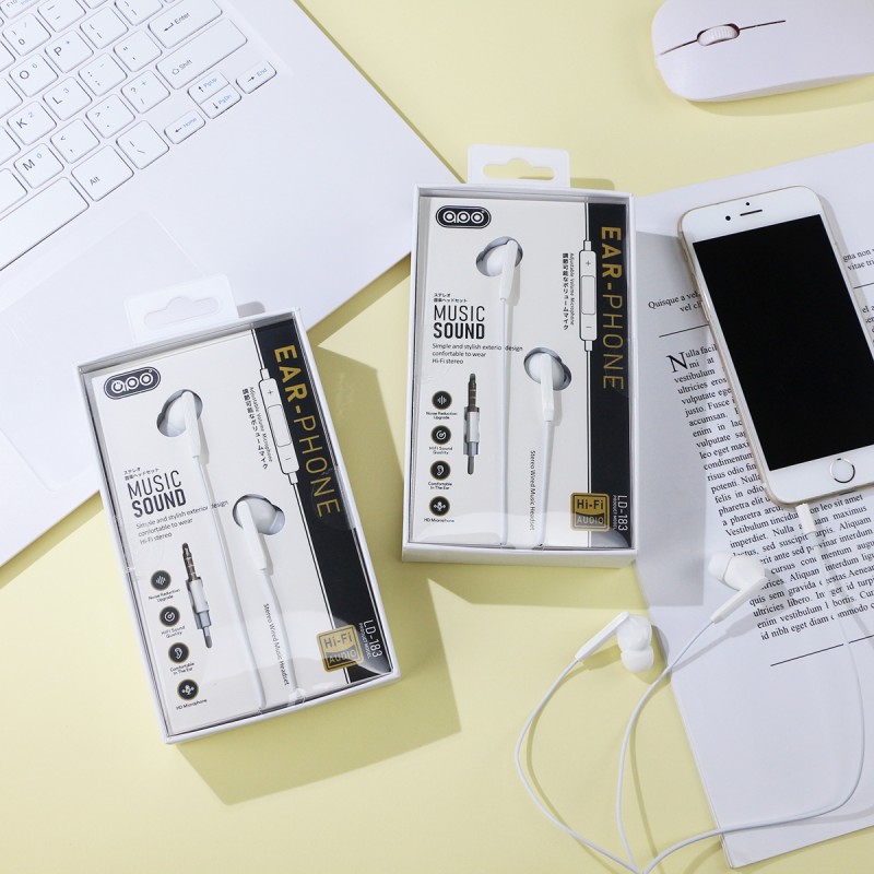 Wired Earphones Manufacturer - Hifi Stereo 3.5MM Noise Cancelling