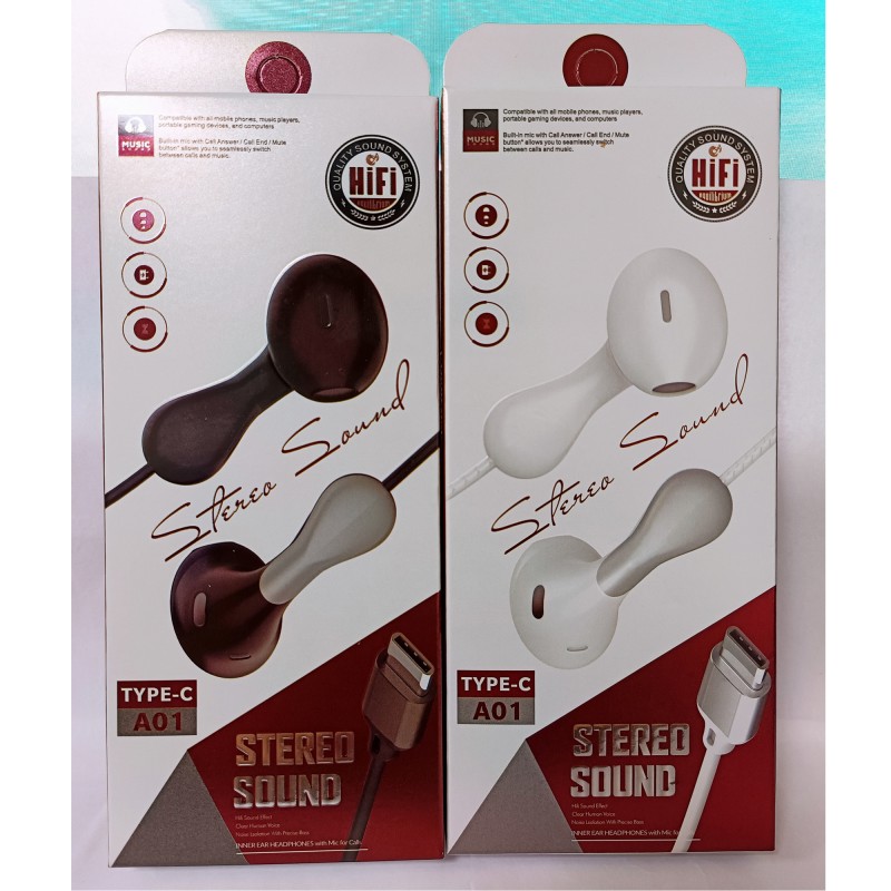 Wired Earphones Manufacturer - Type C Bass Sports Gaming Earphones