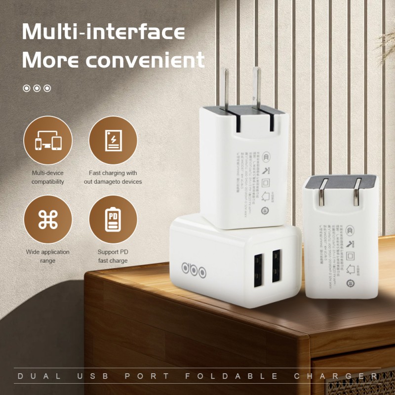 USB Charger Manufacturer - 2 Ports Quick Charger 2.4A Adapter
