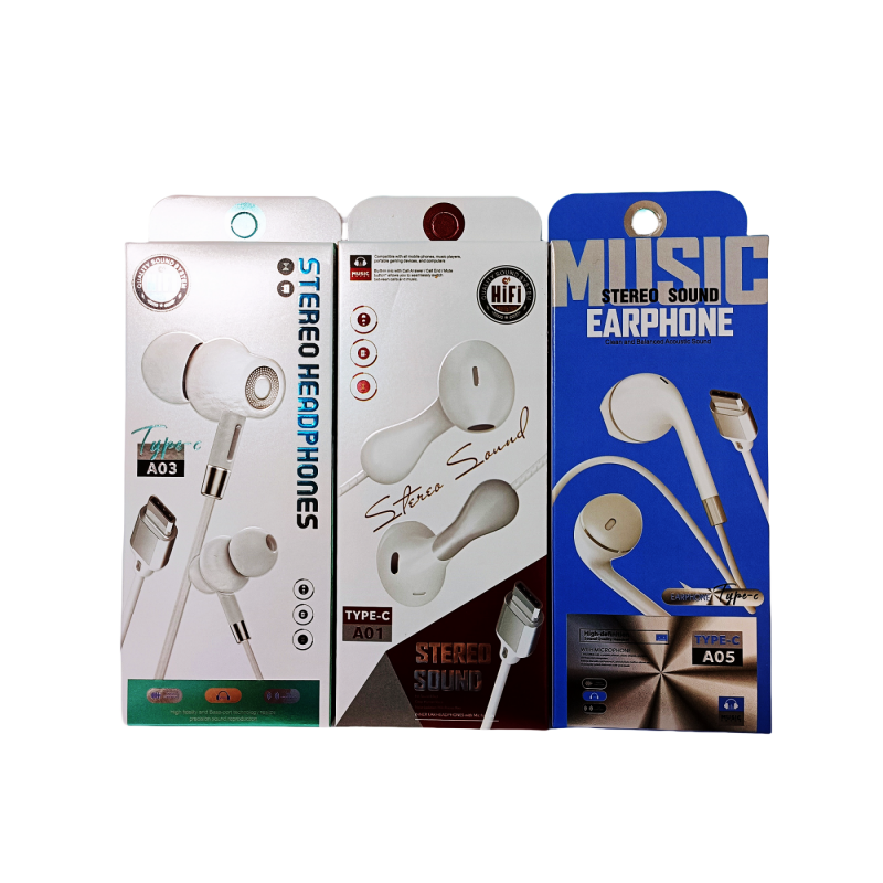 Wired Earphones Manufacturer - Type C Bass Sports Gaming Earphones