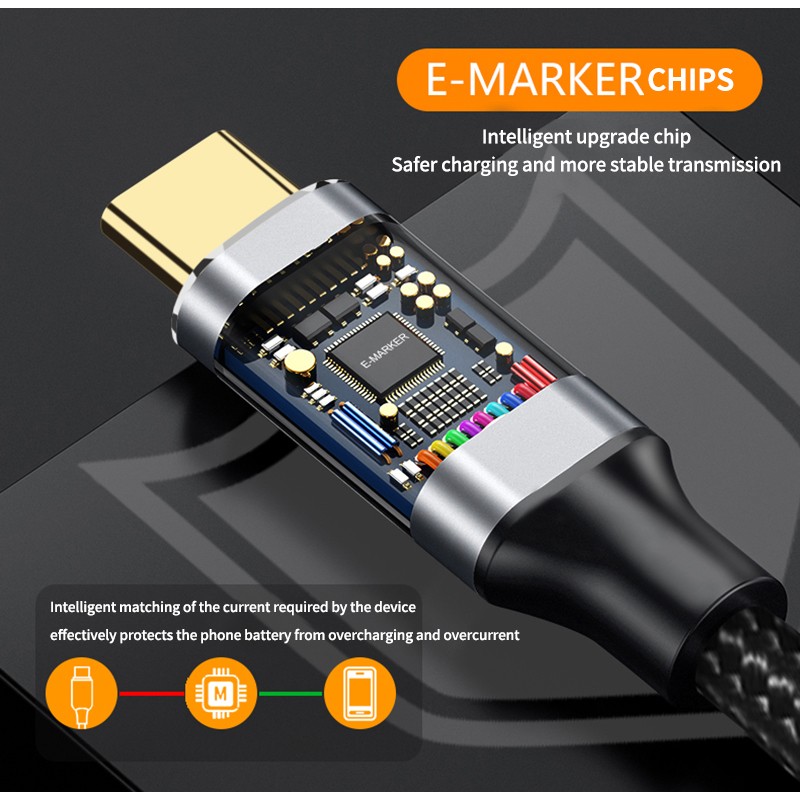 USB Cable Factory - OEM PD100W USB 3.1 10Gbps Dual