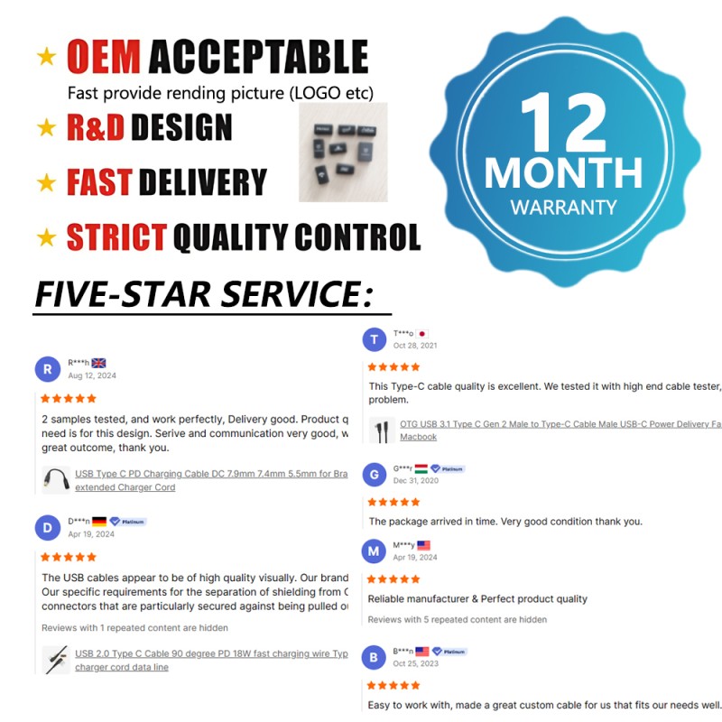 USB Cable Supplier - OEM 240W Fast Charging 40gbps