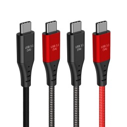 USB Cable Supplier - OEM 25cm Double Nylon Braided
