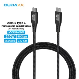 USB Cable Supplier - OEM USB4 Cable 40Gbps 8K60Hz