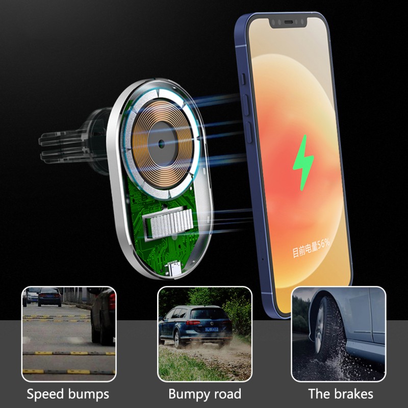 Car Wireless Charger Factory - 15W Magnetic Air Vent Charger