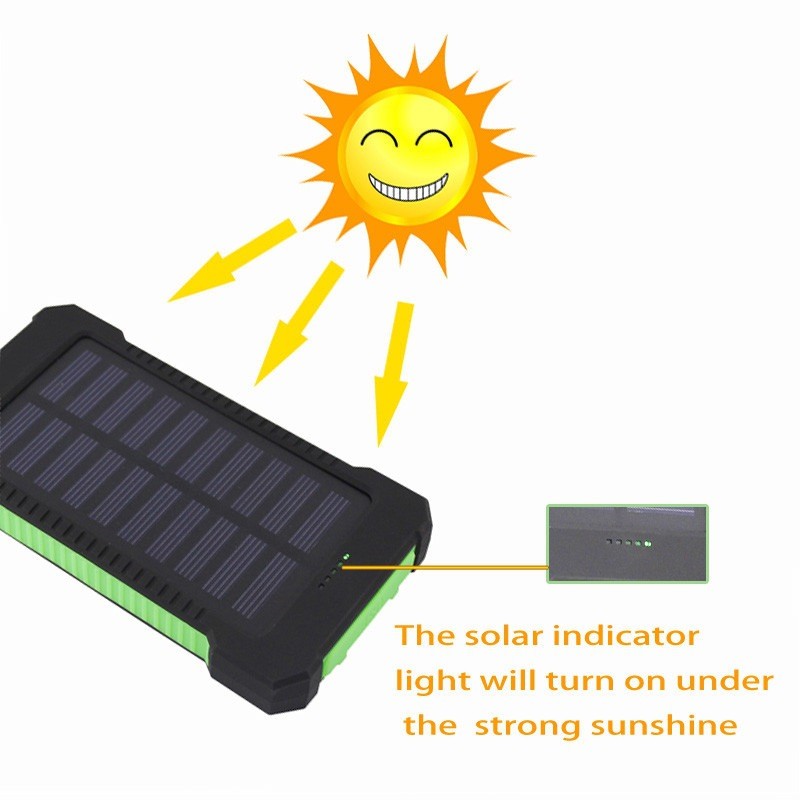 Solar Power Bank Manufacturer - 10000mAh Dual Port Fast Charging