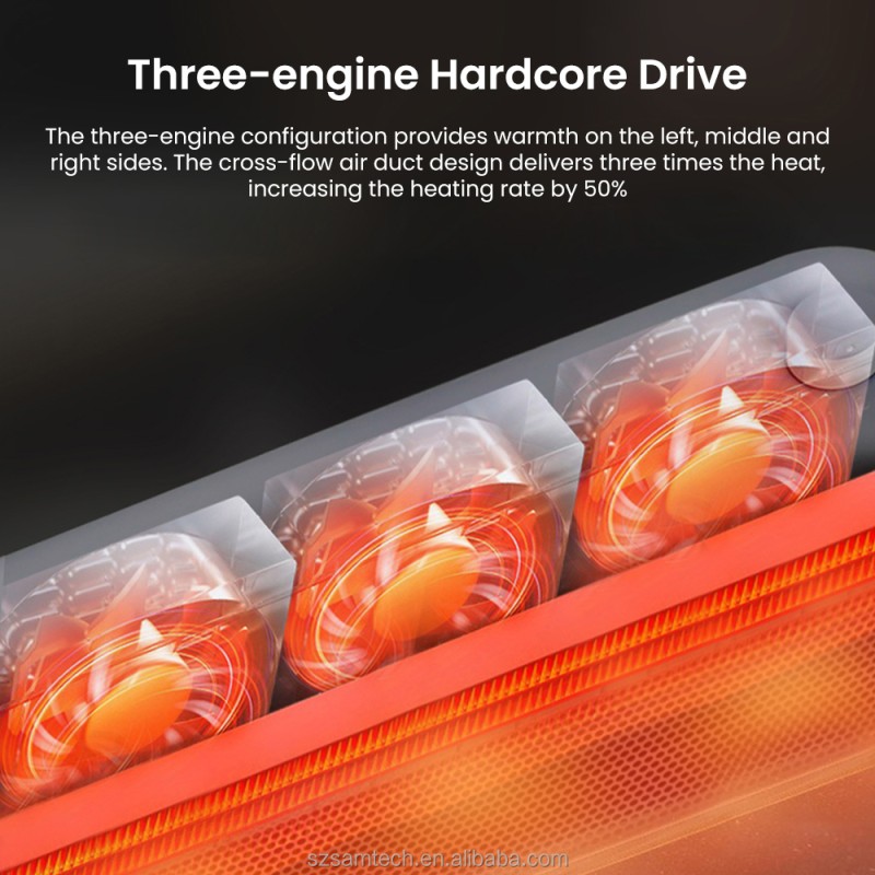 Ceramic Heater Factory - 500W Portable Desk Heater Tip-Over Protection