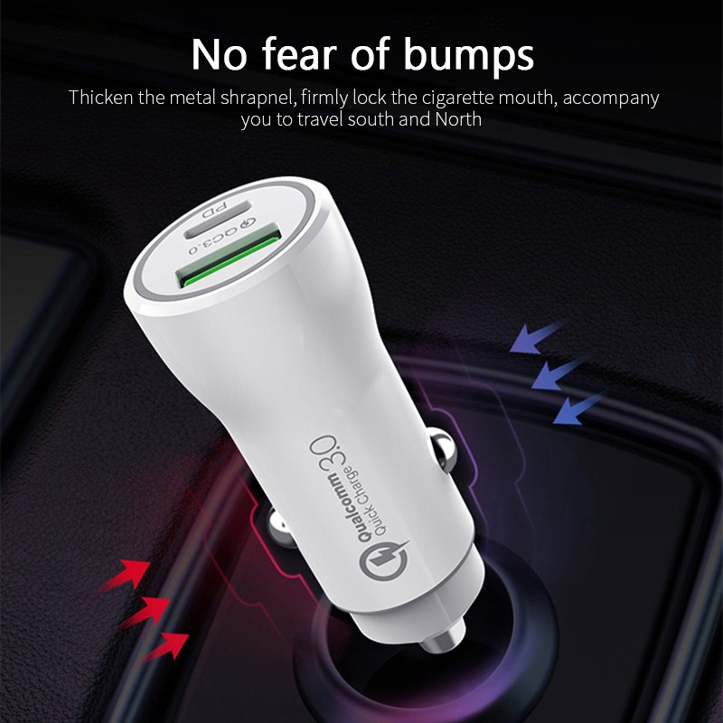 Car Charger Factory - Fireproof USB QC3.0 Type C Car Charger