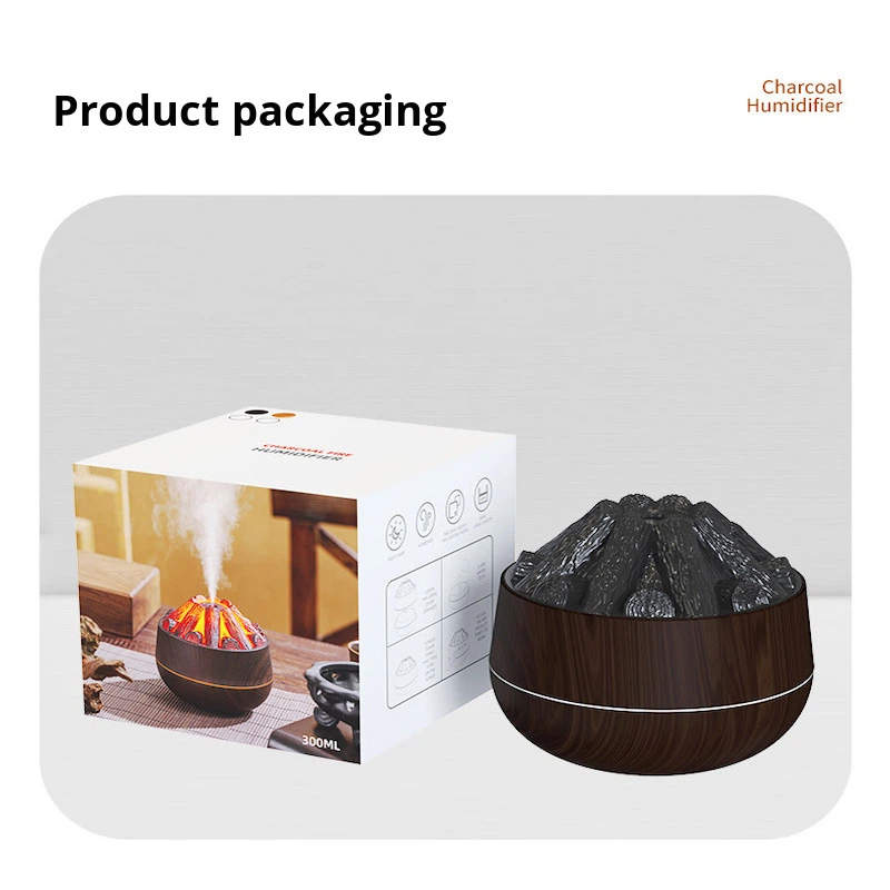 Flame Diffuser Manufacturer - Charcoal Fire Simulation Humidifier