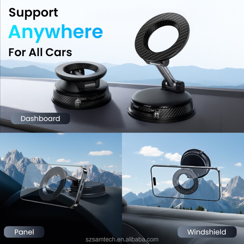 Car Phone Holder Factory - Zinc Alloy Folding Magnetic Phone Holder