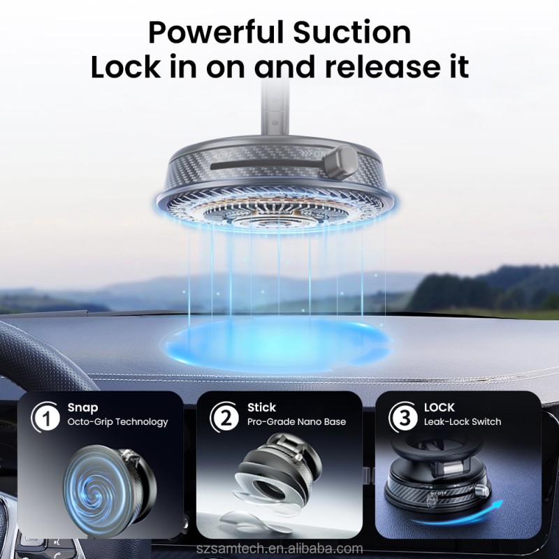 Car Phone Holder Factory - Vacuum Magnetic Car Phone Holder