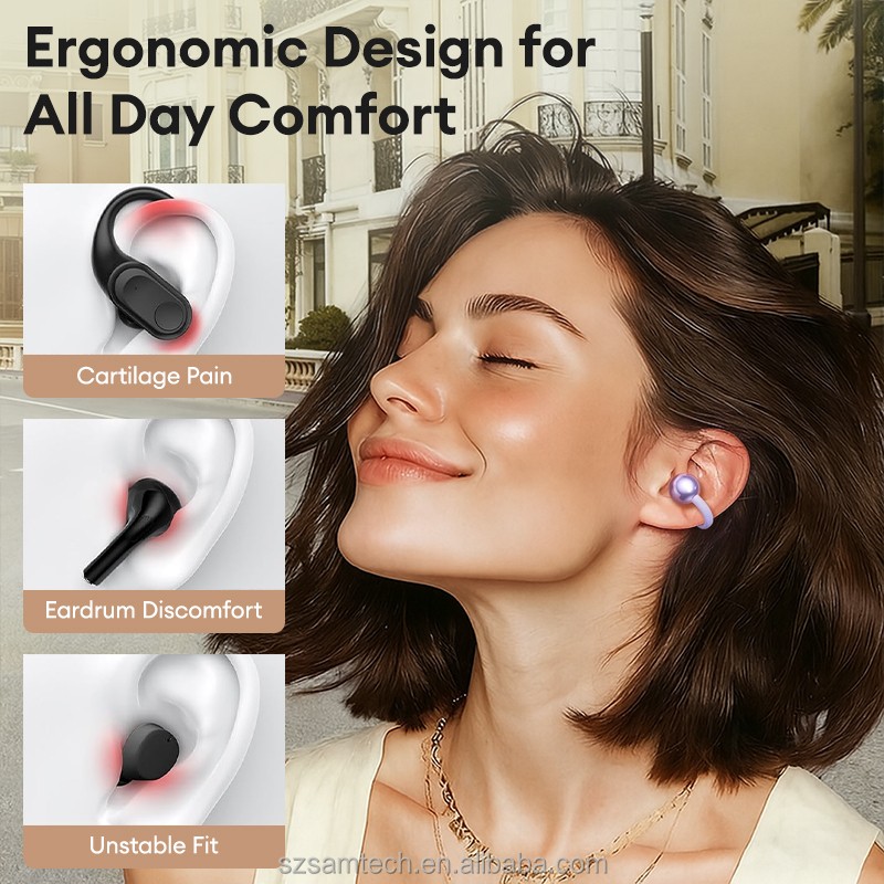 Wireless Earbuds Manufacturer - Smart Touch Screen Open Ear Headphones