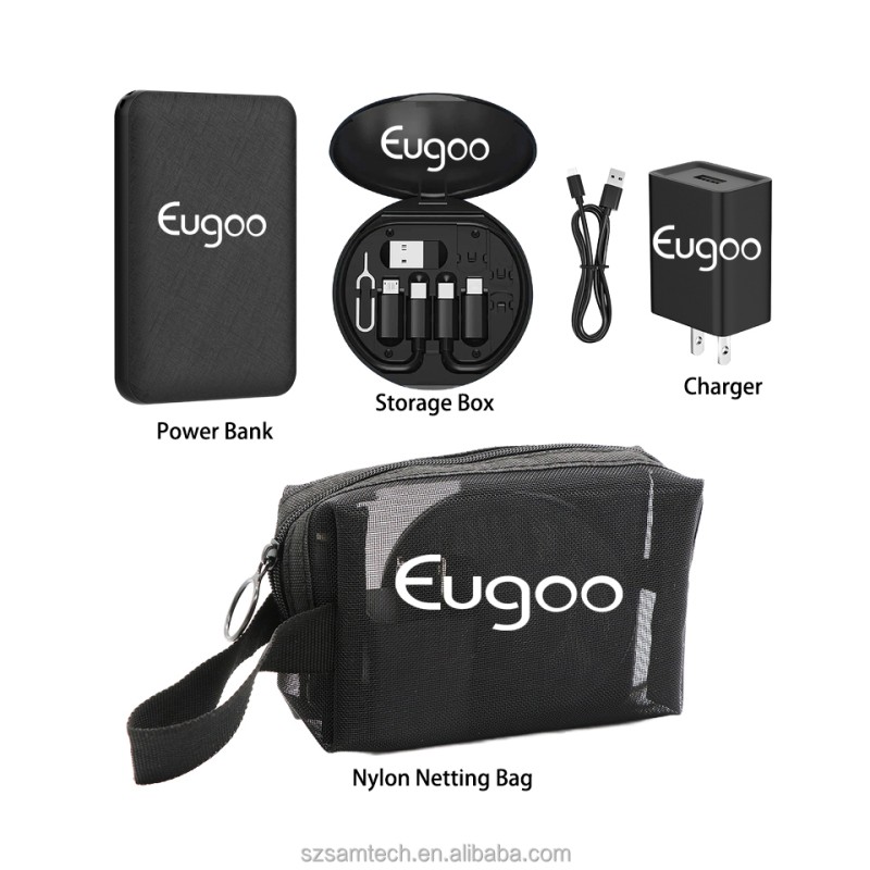 Travel Set Factory - Universal Cable 3000mAh Power Bank Set